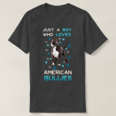 Gewoon een jongen die van Amerikaanse geweren houd T-shirt (Design voorkant)