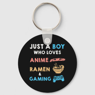 Gewoon een jongen die van Anime Ramen houdt en Gam Sleutelhanger