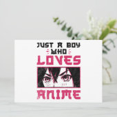 Gewoon een jongen die van Anime Weeb Otaku houdt Kaart (Staand voorkant)