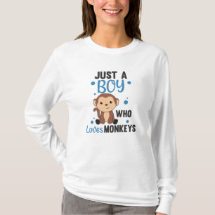 Gewoon een jongen die van apen houdt... t-shirt