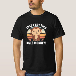 Gewoon een jongen die van apen houdt... t-shirt