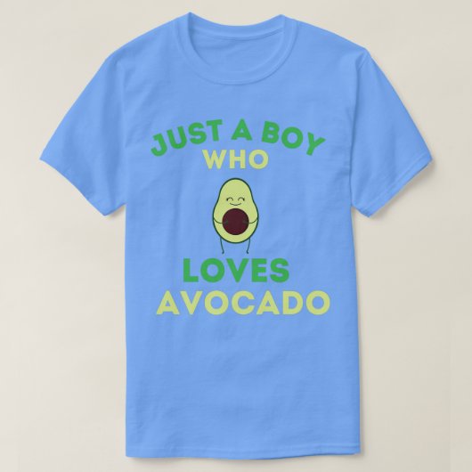 Gewoon een jongen die van avocado houdt... t-shirt (Design voorkant)