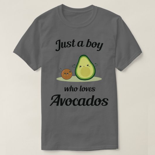 Gewoon een jongen die van avocado's houdt 12 t-shirt (Design voorkant)