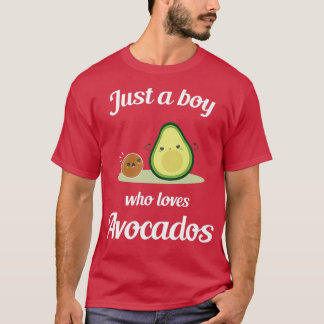 Gewoon een jongen die van avocado's houdt 3 t-shirt