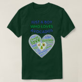 Gewoon een jongen die van Avocados Vegan Classic T T-shirt (Design voorkant)
