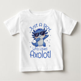 Gewoon Een Jongen Die Van Axolotl Houdt