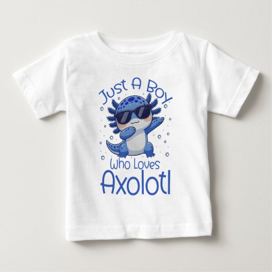 Gewoon Een Jongen Die Van Axolotl Houdt (Voorkant)