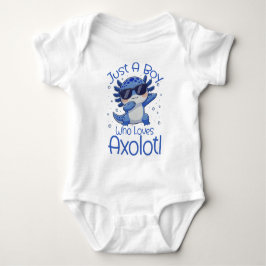 Gewoon Een Jongen Die Van Axolotl Houdt Romper