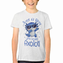 Gewoon Een Jongen Die Van Axolotl Houdt