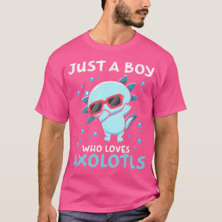 Gewoon een jongen die van Axolotls houdt die Salam T-shirt