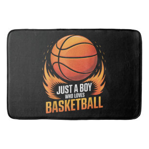 Gewoon Een Jongen Die Van Basketball Houdt Badmat