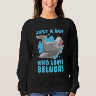 Gewoon Een Jongen Die Van Beluga's Oceandier Belug Trui