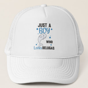 Gewoon een jongen die van Belugas Sweet Beluga Wha Trucker Pet