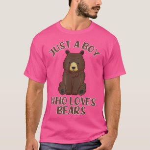 Gewoon een jongen die van Beren houdt - Beer Lover T-shirt