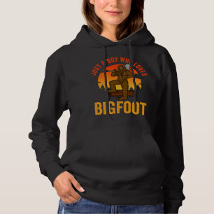 Gewoon een jongen die van Bigfoot houdt Hoodie