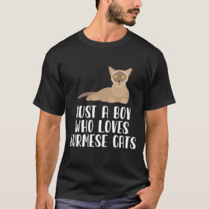 Gewoon een jongen die van Birmese katten houdt T-shirt