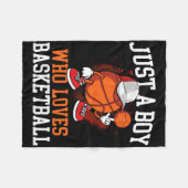 Gewoon een jongen die van Bysketbyll houdt - Playe Fleece Deken (Voorkant (Horizontaal))