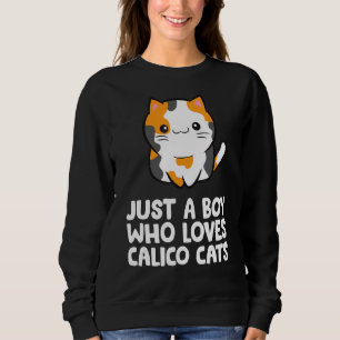 Gewoon een jongen die van Calico Cats houdt Trui