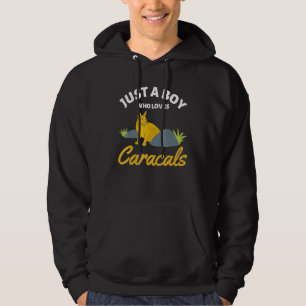 Gewoon een Jongen Die Van Caracals Houdt Grote Flo Hoodie