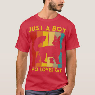 Gewoon een jongen die van Cat houdt T-shirt