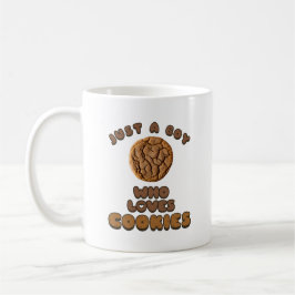 Gewoon een jongen die van Cookies Coffee Mok houdt