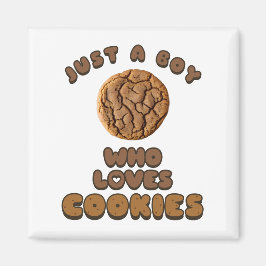 Gewoon een jongen die van Cookies Magnet houdt