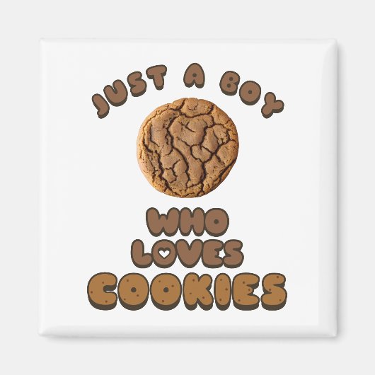 Gewoon een jongen die van Cookies Magnet houdt (Voorkant)