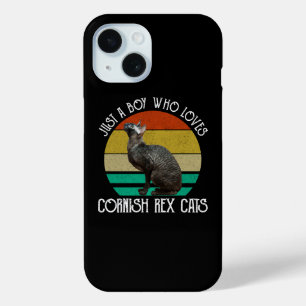 Gewoon Een Jongen Die Van Cornish Rex Katten Houdt iPhone 15 Case