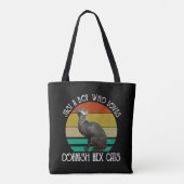 Gewoon Een Jongen Die Van Cornish Rex Katten Houdt Tote Bag (Achterkant)