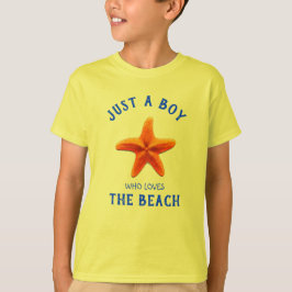 Gewoon een jongen die van de Beach T-Shirt houdt