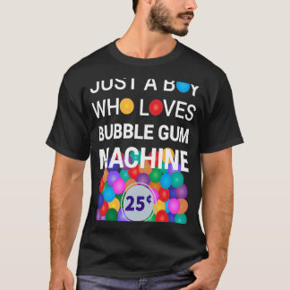 Gewoon een jongen die van de bubble-machine-bubble t-shirt