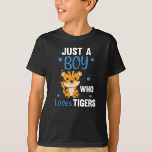 Gewoon een jongen die van de Tigers Sweet Animals  T-shirt