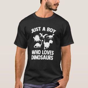 Gewoon een jongen die van Dinosauriërs houdt, Kind T-shirt
