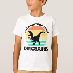Gewoon een jongen die van Dinosauriërs houdt T-shirt