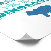 Gewoon een jongen die van dinosaurussen houdt poster (Hoek)