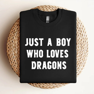 Gewoon Een Jongen Die Van Draken Houdt Grappige Dr T-shirt
