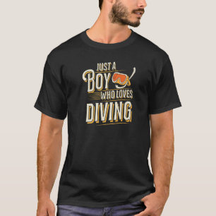 Gewoon Een Jongen Die Van Duiken Houdt Divemaster T-shirt