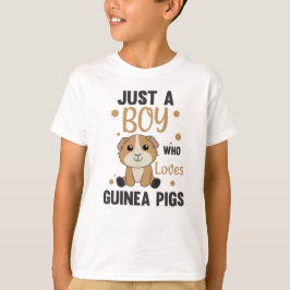 Gewoon een jongen die van een cavia houdt... t-shirt