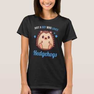 Gewoon een jongen die van egel houdt t-shirt