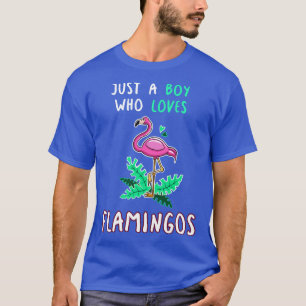 Gewoon Een Jongen Die Van Flamingo's Houdt T-shirt