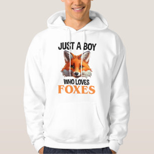 Gewoon een jongen die van foxes houdt hoodie