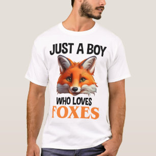 Gewoon een jongen die van foxes houdt t-shirt