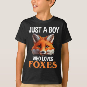 Gewoon een jongen die van foxes houdt t-shirt