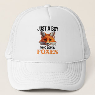 Gewoon een jongen die van foxes houdt trucker pet