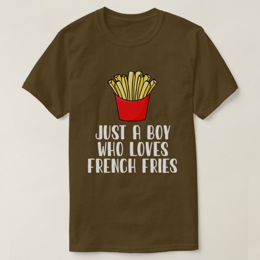 Gewoon een jongen die van Franse feeën houdt T-shirt (Design voorkant)