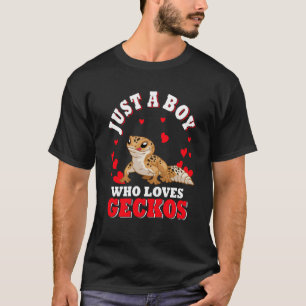 Gewoon een jongen die van Gecko houdt, Valentijnse T-shirt