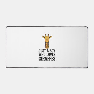 Gewoon een jongen die van giraffen houdt Leuk T-sh Bureaumat