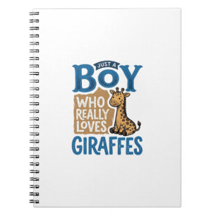 Gewoon Een Jongen Die Van Giraffen Houdt Vintage S Notitieboek