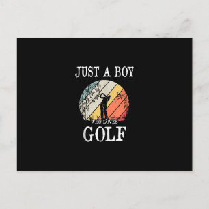 Gewoon een jongen die van Golf houdt Briefkaart