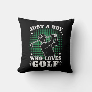 Gewoon een jongen die van golfclub golfer golfen h kussen